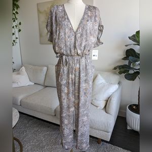 Free People Tie-Back Jumper Taupe Combo